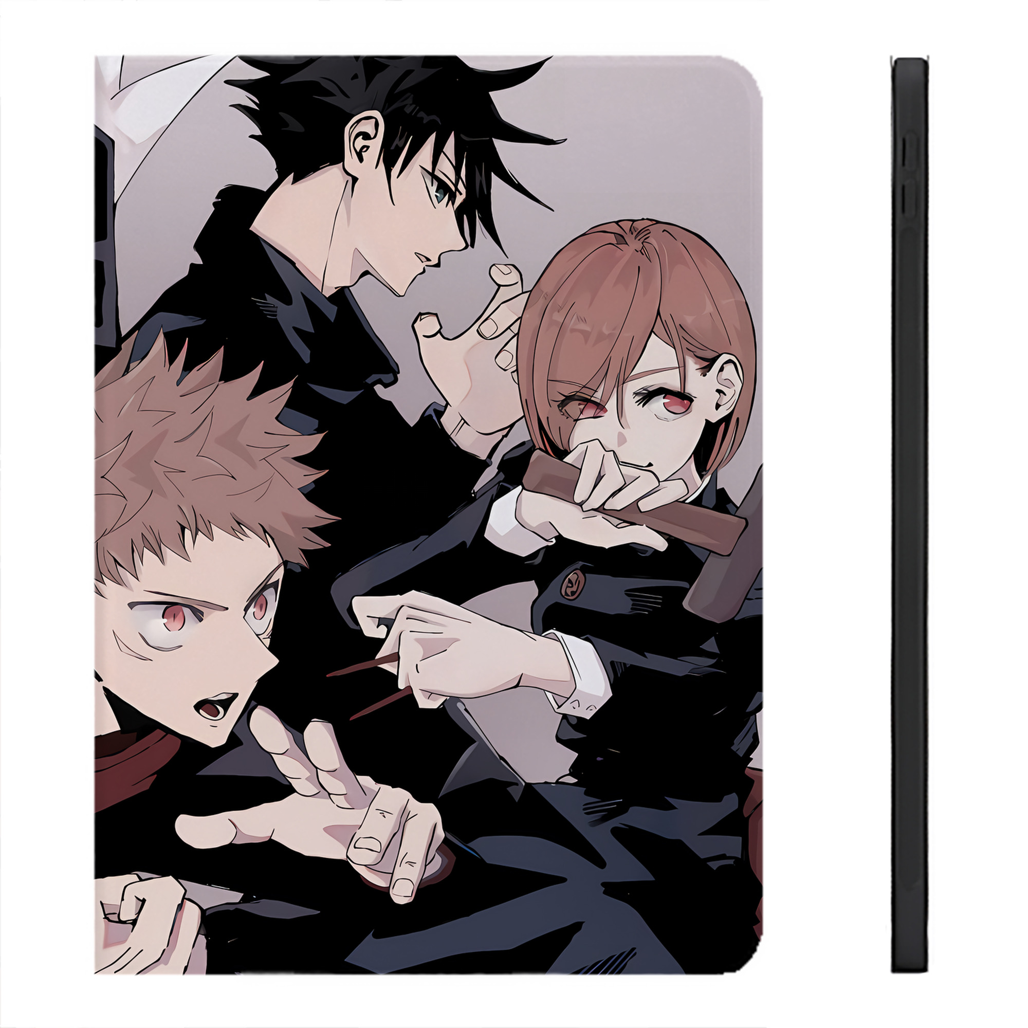 （画像用） 呪術廻戦 Jujutsu Kaisen IPadケース ペンホルダー付き ブックスタイルデザイン